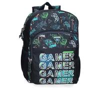 MOVOM Game Over Sac à dos scolaire noir 30 x 40 x 13 cm Polyester