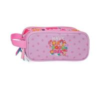 Movom Good Day Estuche Triple Malva 22x10x9 cm Polyester