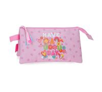Movom Good Day Trousse Triple Mauve 22 x 12 x 5 cm Polyester