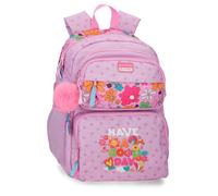 Movom Good Day Sac à dos scolaire double compartiment Mauve 32 x 45 x 19 cm Polyester 27,4 L