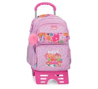 Movom Good Day Mauve Sac à Dos Scolaire Double Compartiment 32x45x19 cm Polyester 27.4L
