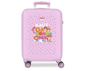 MOVOM Good Day Violet Valise Cabine 38x55x20 cm Rigide ABS Serrure à Combinaison Latérale 35L 2.5kg 4 Doubles Roues