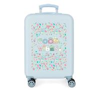 Movom Good Vibes Valise de cabine Léger bleue 38 x 55 x 20 cm rigide ABS fermeture à combinaison latérale 34 2 kg 4 roues doubles bagage à main