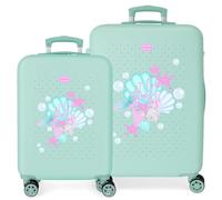 Movom I Love Sea Life Ensemble de valises Bleues 55/65 cm Rigide 5,6 kg Fermeture à Combinaison latérale ABS 5,6 kg 91L Bagage à Main, Bleu, Talla única, Jeu de valises