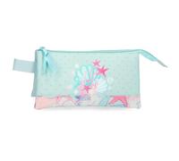 Movom I Love Sea Life Trousse Triple Bleue 22 x 12 x 5 cm Polyester