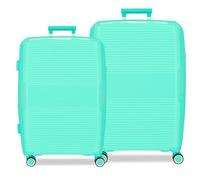 Movom Inari Jeu de valises Bleues 68/78 cm Rigide 8 kg Fermeture TSA intégrée Polypropylène 8 kg 189L Extensible, Bleu, Talla única, Jeu de valises