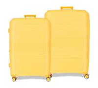 Movom Inari Jeu de valises Jaunes 68/78 cm Rigide 8 kg Fermeture TSA intégrée Polypropylène 8 kg 189L Extensible, Citronier, Talla única, Jeu de valises