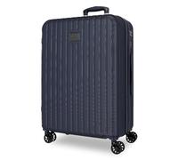 Joumma MOVOM Timber Valise moyenne marine 48 x 68 x 27 cm rigide ABS Cadenas à combinaison intégré 72 l 3,8 kg 4 roues doubles
