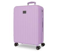Joumma MOVOM Timber Valise Moyenne Lilas 48 x 68 x 27 cm Rigide ABS Cadenas à Combinaison intégré 72 L 3,8 kg 4 Roues Doubles