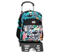 MOVOM Monsters Sac à Dos Scolaire Noir 30x40x13 cm Polyester 15,6L