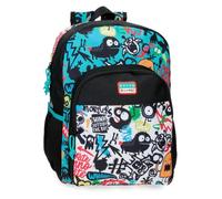MOVOM Monsters Sac à Dos Scolaire Noir 30x40x13 cm Polyester 15,6L