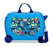 Movom Monsters Valise pour Enfant Bleu 50 x 38 x 20 cm Rigide ABS Fermeture à Combinaison latérale 34 L 2,1 kg Bagage à Main