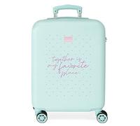 Movom My Favorite place Cabine Valise Bleu 38x55x20 cms Rigide ABS Serrure à combinaison latérale 35L 2 kgs 4 Doubles roues Bagage à main