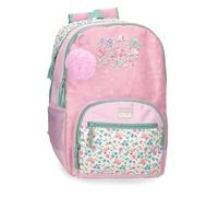 Movom My Little Garden Sac à dos pour enfant, sac à dos d'école, en polyester, poches latérales, larges bretelles réglables, poignée supérieure pour accrocher.