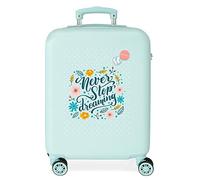 Valise enfant - Movom - Never stop dreaming - 55 x 38 x 20 cm - Turquoise - 4 roues