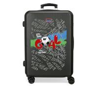 Movom Offside Ensemble de valises Noires 55/65 cm Rigide ABS 91L 6 kg Bagage à Main