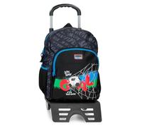 Movom Offside Sac à Dos Scolaire avec Chariot Noir 30x40x13 cm Polyester 15.6L