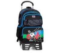 Movom Offside Sac à Dos Scolaire Double Compartiment avec Chariot Noir 32x45x19 cm Polyester 27.36L
