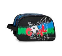 Movom Offside Trousse de Toilette Adaptable Deux Compartiments Noir 26x16x10 cm Polyester 4.16L