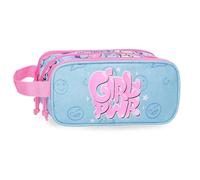 Movom Power Girl Trousse Triple Bleue 22 x 10 x 9 cm Polyester