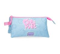 Movom Power Girl Trousse Triple Bleue 22 x 12 x 5 cm Polyester
