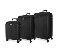 MOVOM Riga Set Valise Taille Unique, Noir/Blanc, Taille Unique, Ensemble de valises