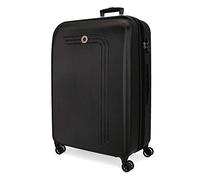 Movom Riga Valise Grande Noir 56x80x29 cms Rigide ABS Serrure à combinaison 108L 4,8Kgs 4 roues doubles Extensible