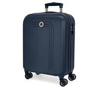 Movom Riga Valise Trolley Cabine Bleu 40x55x20 cms Rigide ABS Serrure à combinaison 37L 2,8Kgs 4 roues doubles Bagage à main