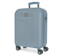 Movom Riga Valise Trolley Cabine Bleu 40x55x20 cms Rigide ABS Serrure à combinaison 37L 2,8Kgs 4 roues doubles Bagage à main
