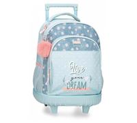 MOVOM Live Your Dreams Sac à dos compact 2 roues vert 32 x 43 x 21 cm Polyester 28,9 L, vert, Sac à dos compact 2 roues