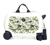 MOVOM Sac à Dos Scolaire Raptors, Dinosaures, en ABS, matériau Rigide et léger, Multiples utilisations, Plusieurs Compartiments, Serrure à Combinaison latérale, par Joumma Bags