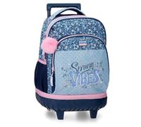 Movom Spring Vibes Sac à dos compact 2 roues Bleu marine 32 x 43 x 21 cm Polyester 28,9 L
