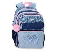 Movom Spring Vibes Sac à dos scolaire double compartiment adaptable au chariot marin 32 x 45 x 19 cm Polyester 27,36 l