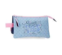Movom Spring Vibes Trousse Triple Marine 22 x 12 x 5 cm Polyester 1,32 L