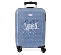 Movom Spring Vibes Valise de Cabine Bleue 38 x 55 x 20 cm Rigide ABS Fermeture à Combinaison latérale 35 l 2 kg Bagage à Main