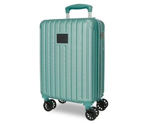 MOVOM Timber Valise Cabine Vert Turquoise 30x40x20 cm Rigide ABS Serrure à Combinaison Intégrée 24L 2.18kg 4 Doubles Roues Bagage à Main