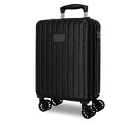 Movom Timber Valise de Cabine Rigide en ABS avec Fermeture à Combinaison intégrée 24 l 2,18 kg 4 Roues Doubles Bagage à Main Noir 30 x 40 x 20 cm