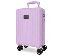 Movom Timber Violet Valise Cabine 30x40x20 cm Rigide ABS Serrure à Combinaison Intégrée 24L 2.18kg 4 Doubles Roues Bagage à Main