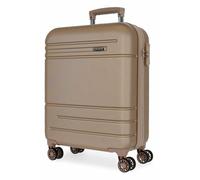 Movom Galaxy Valise Cabine Bleue 40 x 55 x 20 cm Rigide ABS Fermeture à Combinaison latérale 37 l 3,08 kg 4 Roues Doubles Bagage à Main, Beige, 40 x 55 x 20 cm, Valise