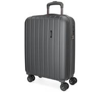 Movom Valise cabine Wood – Rigide ABS extensible 40x55x20 cm Gris 38L TSA 4 roues doubles