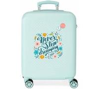 Valise enfant - Movom - Never stop dreaming - 55 x 38 x 20 cm - Turquoise - 4 roues