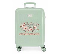 MOVOM Valise cabine Romantic Girl Vert 38x55x20 cm ABS rigide 34L Serrure à combinaison 4 roues