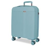 Movom Valise de Cabine Bleue 40 x 55 x 20 cm Rigide 2,8 kg Fermeture TSA Polypropylène 2,8 kg 44 LExtensible Bagage à Main, Bleu, Talla única, Valise Cabine