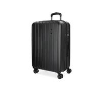 Movom - Valise extensible 65cm "Wood" - noir - 65 x 45 x 28 cm - Noir