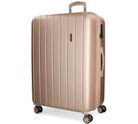 Grande valise Movom Wood rigide Champagne -49x70x28cm