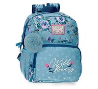 Movom Wild flowers Petit sac à dos Bleu 23x28x10 cm Polyester 6,44L