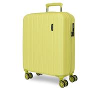 MOVOM Wood Valise Cabine, Deux Compartiments, en ABS résistant et léger, 4 roulettes pivotantes, Serrure à Combinaison latérale, par Joumma Bags