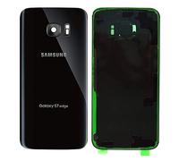 MovTEK Couvercle Batterie Vitre Arrière de Remplacement d'origine pour Samsung Galaxy S7 Edge G935F Cache Batterie avec Lentille de Caméra - Noir