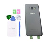 MovTEK Couvercle Batterie Vitre Arrière de Remplacement d'origine pour Samsung Galaxy S8 Plus S8+ G955F Cache Batterie avec lentille de caméra (Gris Orchidée)