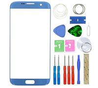 MovTEK Ecran Tactile Vitre Avant Kit de Remplacement pour Samsung Galaxy S7 Edge SM-G935F G935FD 5.5" avec Trousse à Outils - Bleu